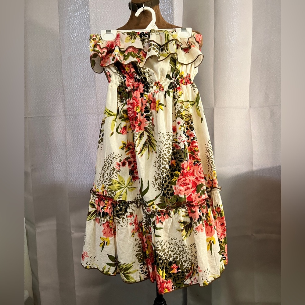 Fire Los Angeles Pink Floral Kids Dress
